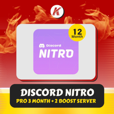 DISCORD NITRO 12 MONTH + 2 BOOST